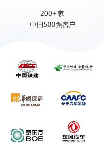 A8 中国 500 强客户标识