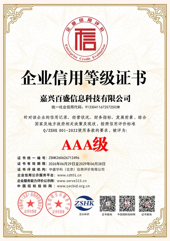 企业信用等级