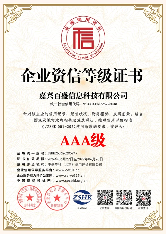 企业资信等级
