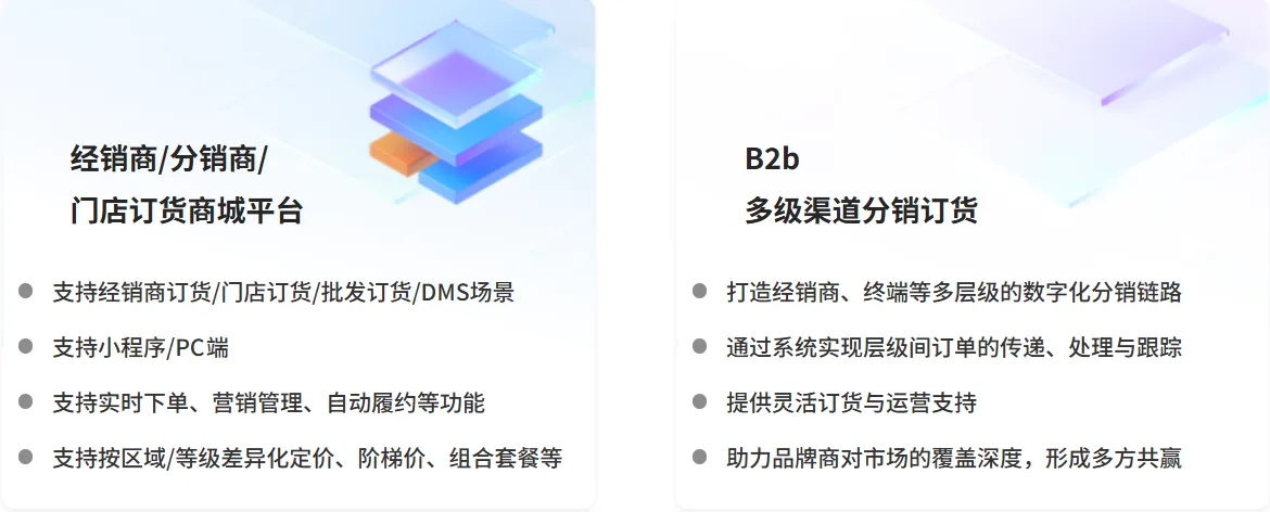 经销商、分销商、门店订货商城平台与 B2b 多级渠道分销订货能力对比